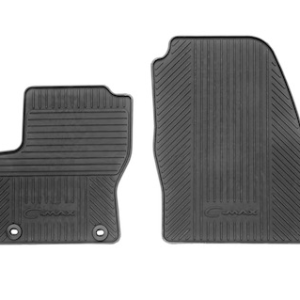 Tepih, spredaj gumiran, črn